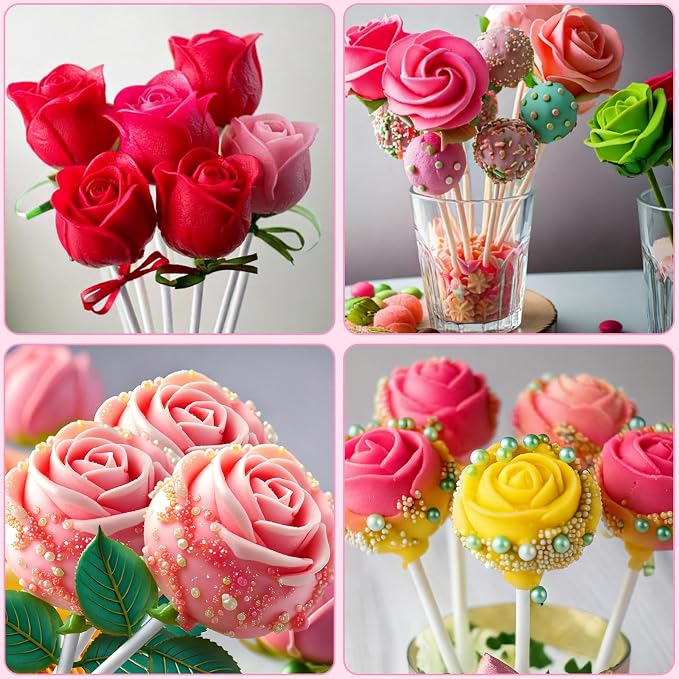 Mity rain 3D Rose Cake Pop Mold - Image 2