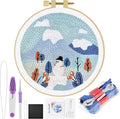 ERKOON Punch Needle Kit Adults Beginners, DIY Easy Landscapes Embroidery Set by ERKOON