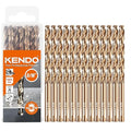 KENDO 5/16 Inch Cobalt Drill Bits (13pcs), M35 High Speed Steel, 135 Degree Tip, Jobber Length Twist Drill Bit Set for Hard Metal, Stainless Steel, Cast Iron, Wood and Plastic, with Storage Case