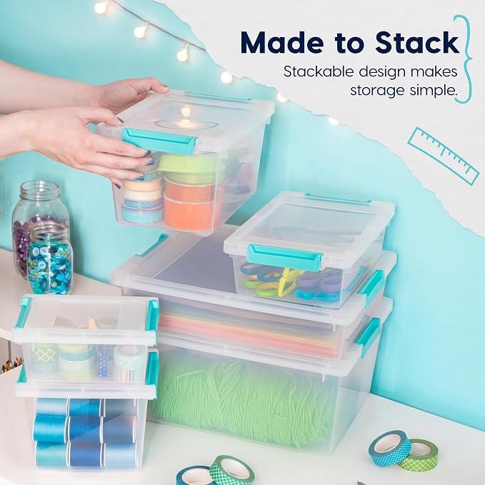 IRIS USA 6 Qt. Craft Storage Bins - Image 5