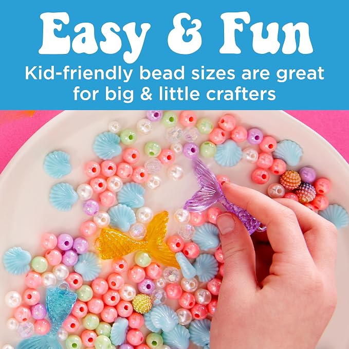 Creativity for Kids Mermaid Bead Jewelry Jar: Create 40+ Friendship Bracelets - Image 7