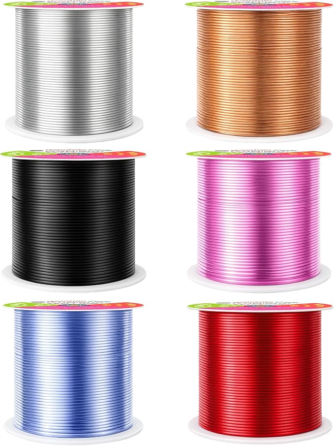 Mandala Crafts 22 GA Red Copper Black Assorted Anodized Aluminum Craft Wire | - Image 2