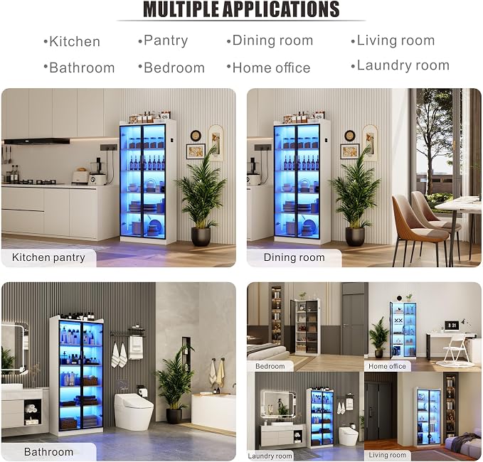 Dystler 65" Tall 5-Tier Display Cabinet - Image 6