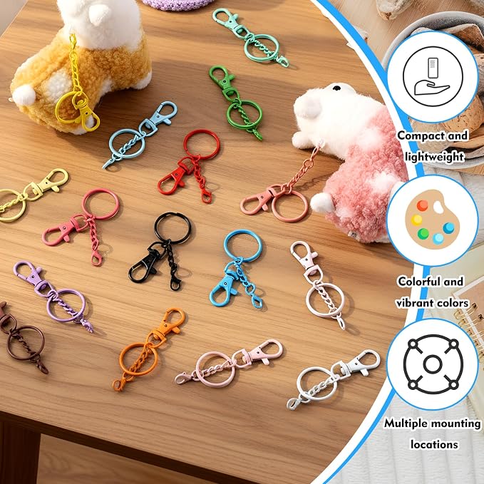64 Pcs Colorful Swivel Snap Hook - Image 4