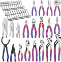 WORKPRO Pliers Set, 20-Piece Full Assortment of Pliers with 2-pack Plier Organizer Rack, Great Fits for Tool Box Drawer or Tool Chest, Ideal as Holiday, Fathers' Day and Christmas Gift