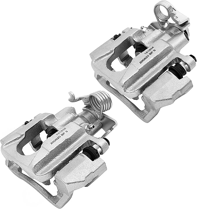 cciyu Rear Left & Right Brake Calipers Assembly w/Bracket 18B5263 18B5262 2011-2019 For Ford For Explorer,2010-2014 For Ford For Flex,2013-2014 For Ford For Taurus,2010-2014 For Lincoln For MKT
