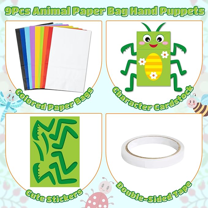WATINC 9Pack Hand Puppet Art Craft - Image 2