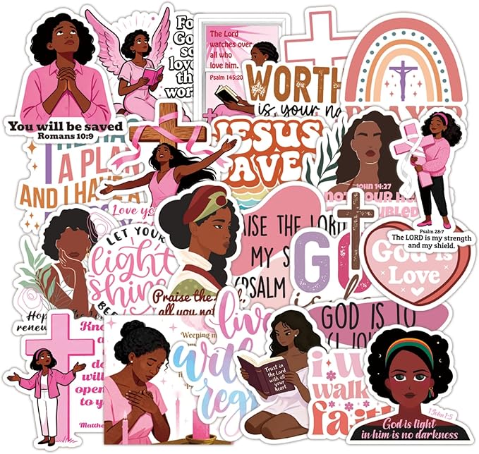 100 Pcs Christian Prayer Board Stickers, Jesus Sticker by JUNKJWBZ%7CPeelStickInspir