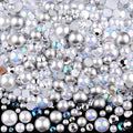 3900+ Pcs Rhinestones and Pearls Kit, 2-10mm Flatback Gems by ShowNow