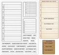 GLOBLELAND Weekly Plan Clear Stamps Calendar Schedule Silicone Clear Stamp Seals by GLOBLELAND