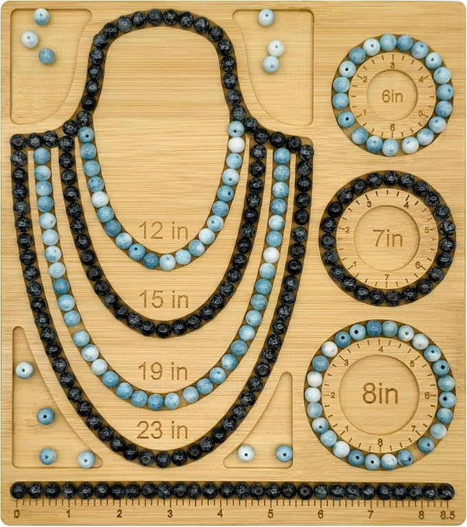 Petoysoso Bead Boards for Jewelry Making, Bamboo Beading Board for Bracelet & by JewelryMakingSupplies