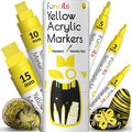 5 Acrylic Yellow Paint Pen by Funcils