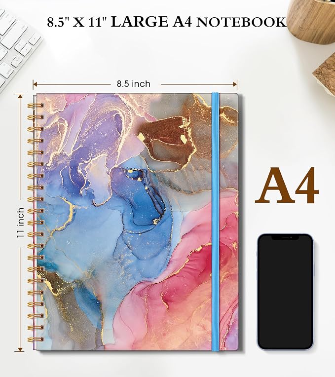 Spiral Notebook Journal 8.5” x 11”, A4 Large Notebooks - Image 2
