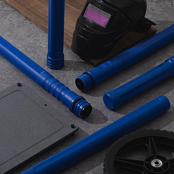 Tandefio 4 Pcs Welding Rod Storage Tube 40 Inch Tig Rod Storage Canisters Welding Electrode Holder Airproof Waterproof Container(Blue)
