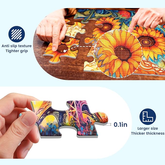 6 Pack 16 Large Piece Puzzles for Seniors Puzzles Dementia Alzheimer's Products - Image 3