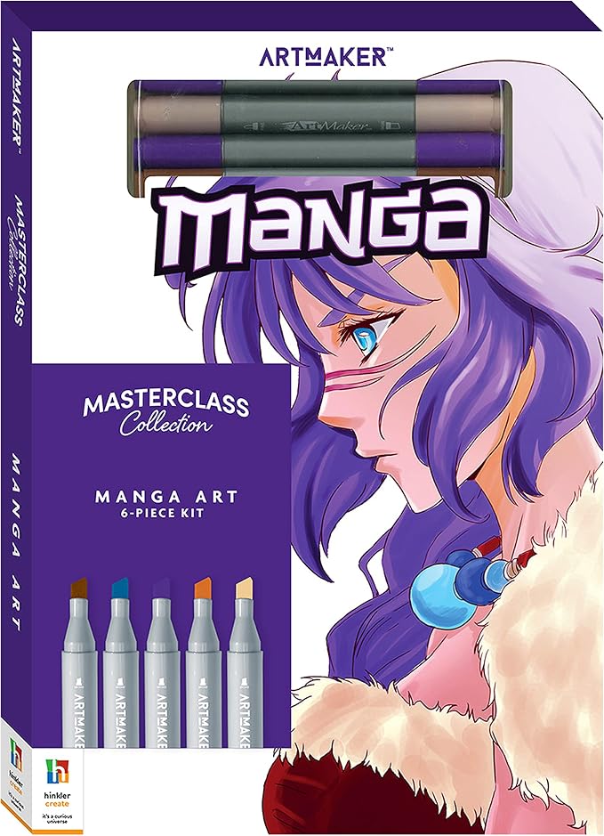 Hinkler Art Maker Masterclass Collection: How to Draw Manga Kit - Image 7