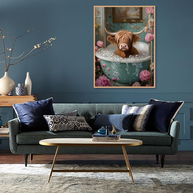 Highland Cow Stamped Cross Stitch Kits - Image 2