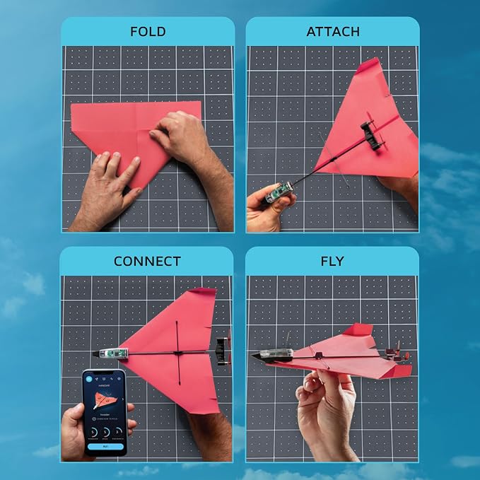 POWERUP 4.0 The Next-Generation Smartphone Controlled Paper Airplane Kit - Image 2