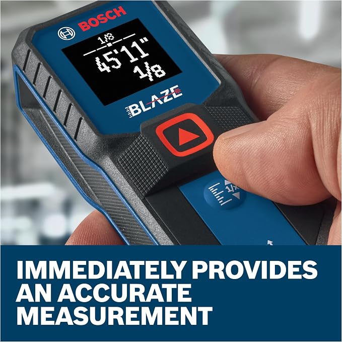 BOSCH GLM100-23 100 Ft Blaze Laser Distance Measure, Includes 2 AA Batteries - Image 3