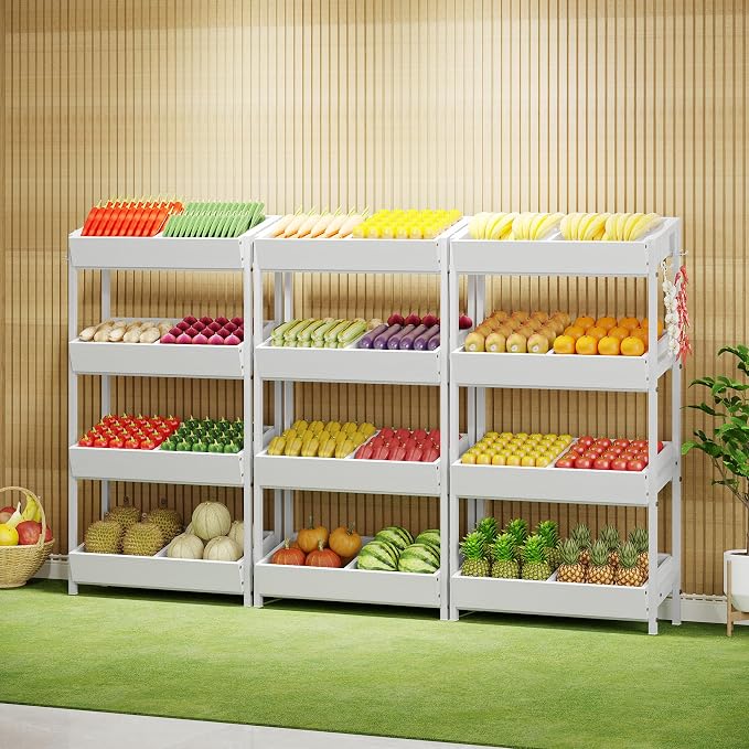 Tribesigns 4-Tier Retail Snack Display Shelf, Snack Rack Display Stand - Image 4