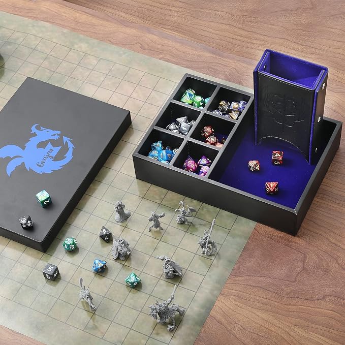 Grajar 3 in 1 Dice Tray with Lid, Portable Dice Box Storage - Image 7