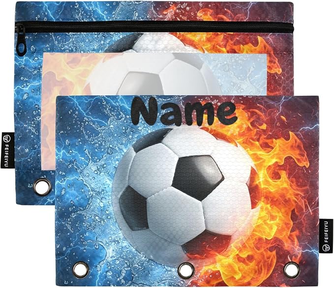 Custom Soccer Ball Football Pencil Pouch by BOENLE-WELCOMEYOURCOMING