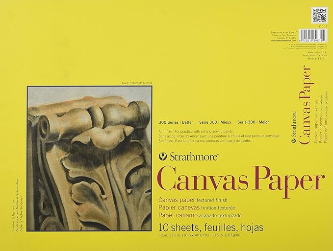 Strathmore 300 Series Canvas Pad, 10 Sheets by StrathmorePaper
