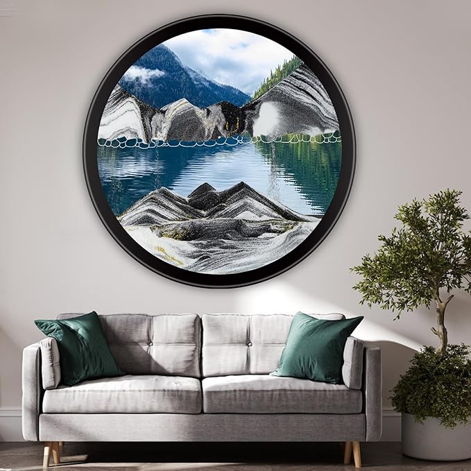 Mtadmai 24" Moving Sand Art, 3D Sand Art Pictures Deep Sea Sandscape Living by Unknown