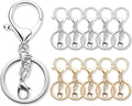 Gkeygo 10 Pack a Set Metal Lobster Claw Clasps and Key Rings, Key Chain by Gkeygo