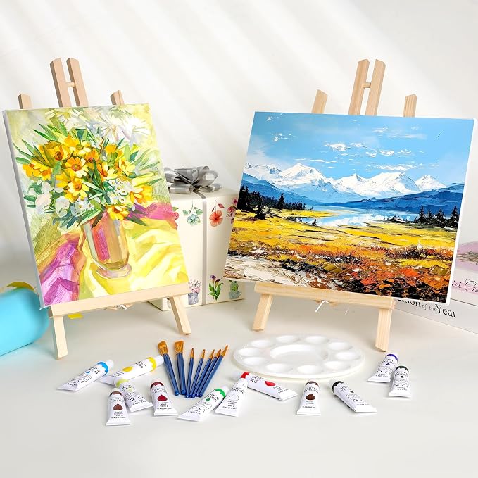 ESRICH 6 PCS 16 Inch Wood Easels, Tabletop Easel - Image 5