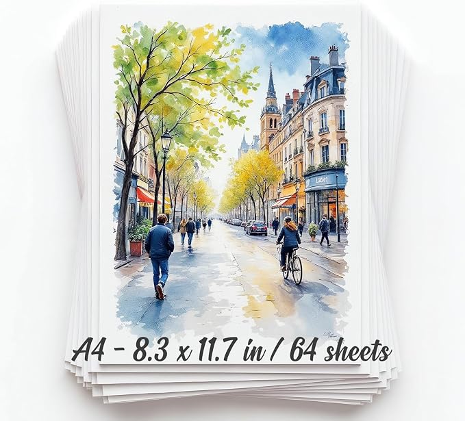 64 Sheets Watercolor Paper Pad by Unknown