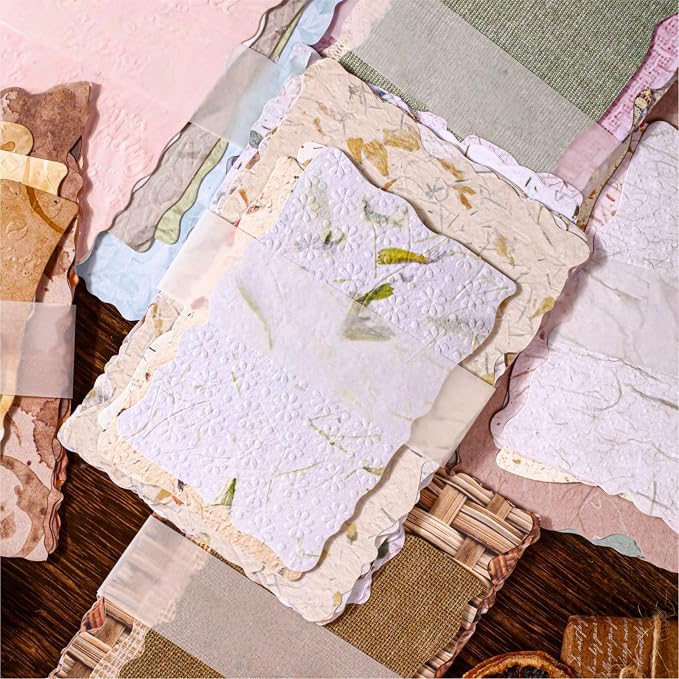 144 Sheets 3D Embossed Scrapbook Paper, 4x5.5 Letterpress Textured Ephemera - Image 4