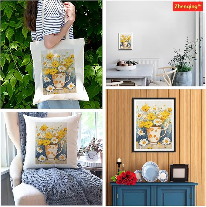 Zhenqing Floral Cross Stitch Kit - Image 7