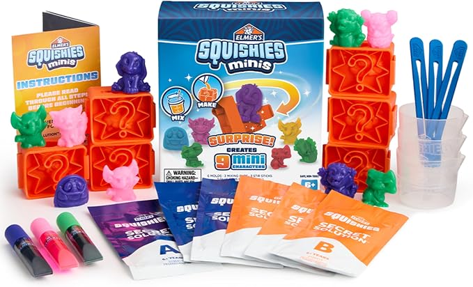 Elmer's Squishies Minis Make Your Own Squishies Kit, Creates 9 Characters by Unknown