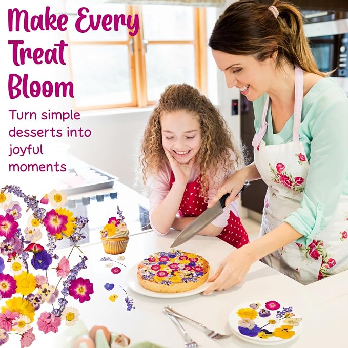 70 Pcs 11kinds Edible Dried Pressed Flowers - Image 2