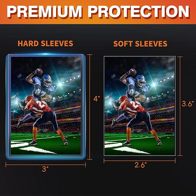 400 Card Sleeves, Hard Plastic Card Protectors - Image 2