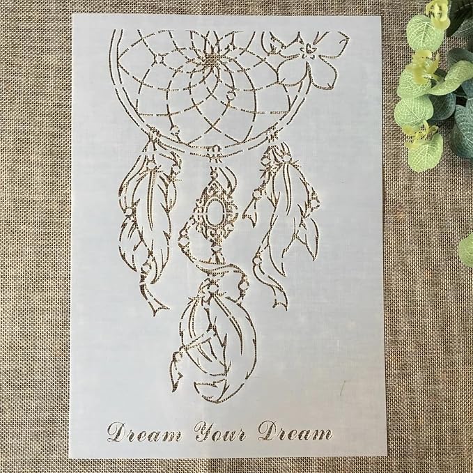TIAMECH A4 Reusable Your Dream Catcher Stencil - Image 2