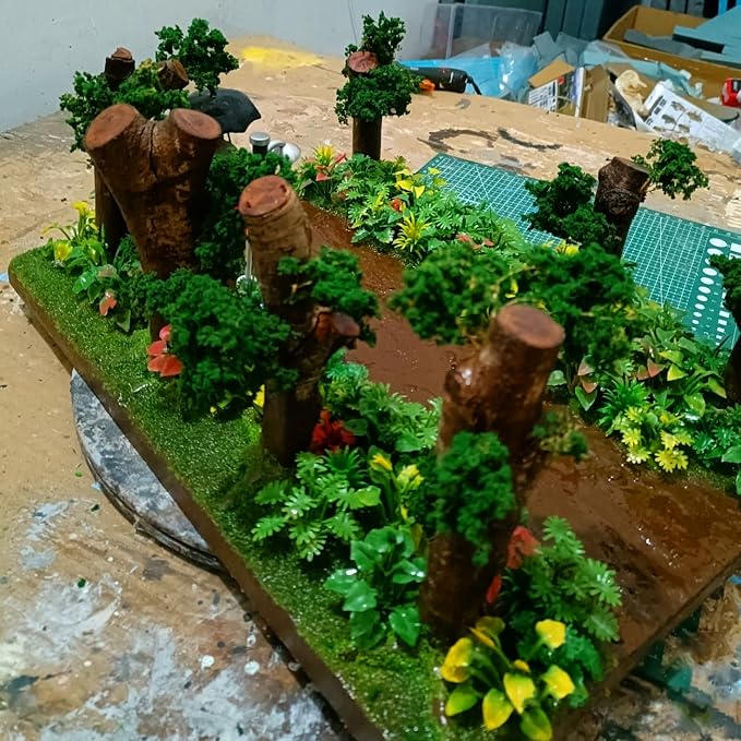 88pcs Model Trees Mixed Miniature Plants Model Train Scenery Architecture Trees - Image 6