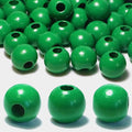 240PCS Green Wooden Beads 16mm by Dabaiitechann