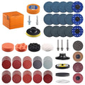 133 Pack 3 Inch Sanding Discs for Drill Polishing Die Grinder Attachment Variety Kit with 5/16" and 1/4" Shanks Sanding Pads Includes 36-3000 Grit