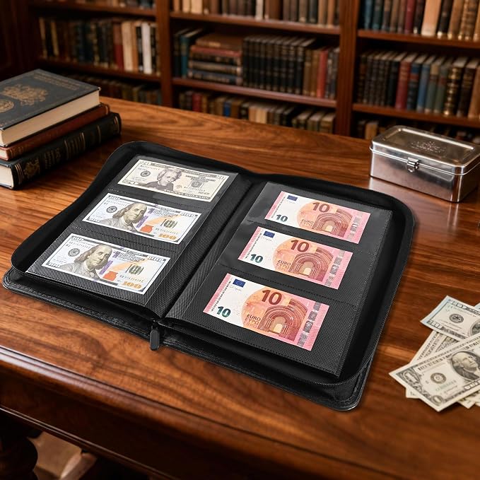 Banknote Collection Album with 180 Pockets – WITHYU Ringless Currency Organizer - Image 7