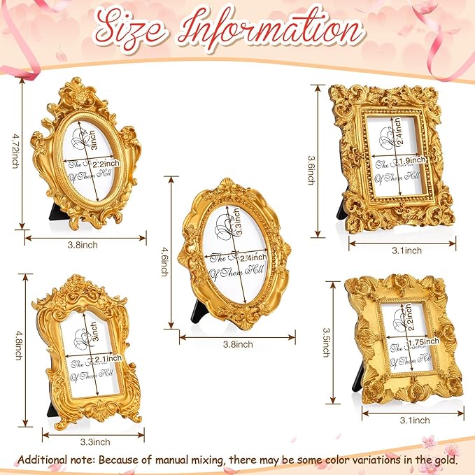 Maitys 15 Pcs Mini Picture Vintage Frames - Image 2