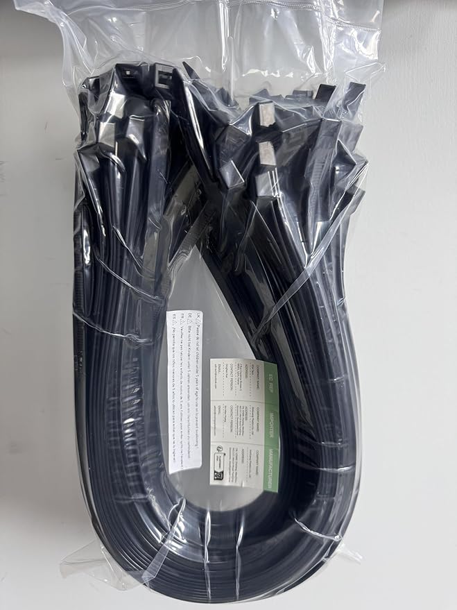 XINGO 26 inch Black Zip Ties Heavy Duty 100 Pack, 200 LBS Ultra Strong Plastic Wire Ties, Large Cable Ties Extra Long Tie Wraps, Indoor and Outdoor UV Resistant