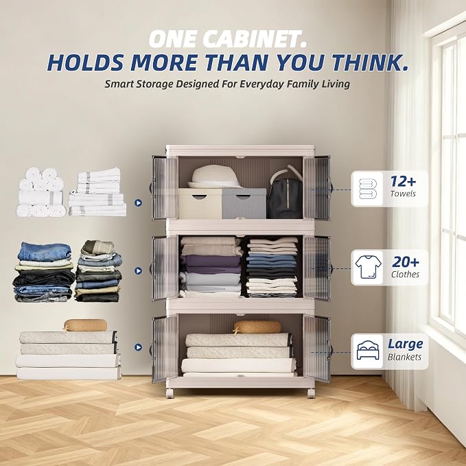 SAILUN 87Gal/348Qt Stackable Storage Bins Folding Collapsible Storage Bins - Image 5