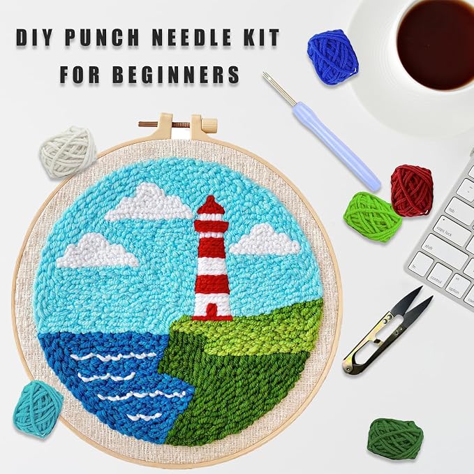 DIY Punch Needle Kit for Beginners, All-in-One Embroidery Starter Set for - Image 2