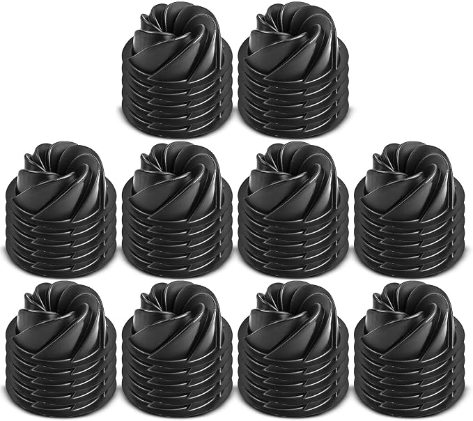 O'CREME Bakeable Plastic Mini Swirl Cake Pan, Baking Pan by OCreme