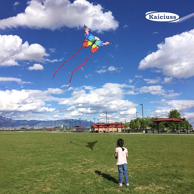 Butterfly Kites for Kids and Adults, 300ft String Handle Included - Image 3