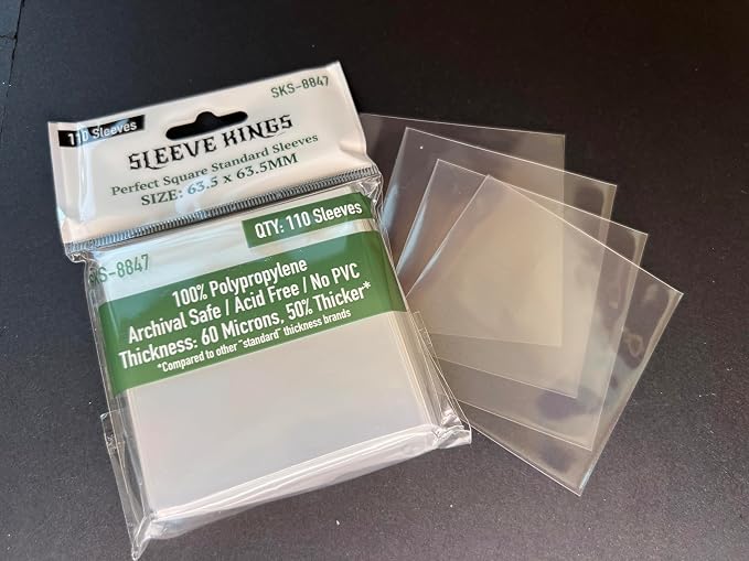 Sleeve Kings Standard Card Sleeves – 110 Count, Medium Square Size, Compatible - Image 3