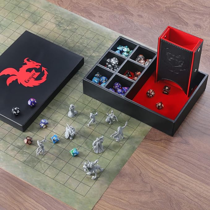 Grajar DND Dice Tray and Tower: Portable Dice Storage - Image 7