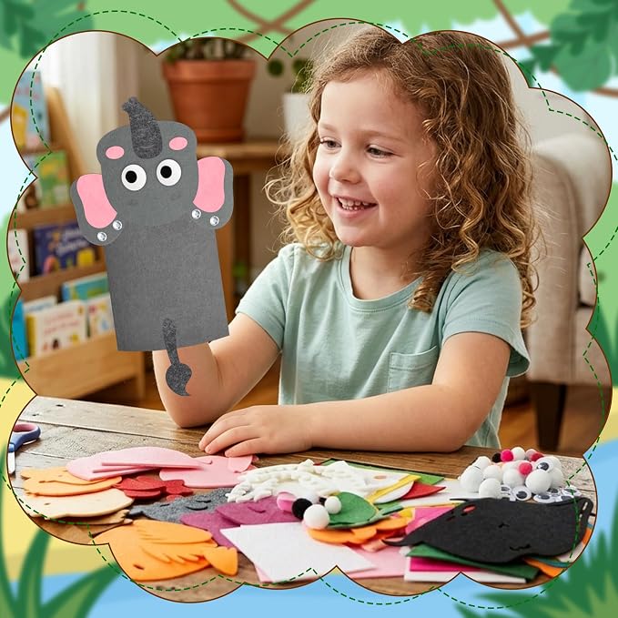 WATINC 24Pcs Hand Puppet Making Kit - Image 5
